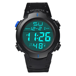 Men's Sport Casual LED Watches Men Digital Clock Multi-Functional Rubber Man Fitness Army Military Electronic Watch Reloj Hombre