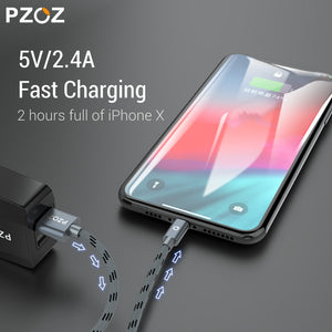 PZOZ Usb Cable For iphone cable 11 12 13 pro max Xs Xr X SE 8 7 6 plus 6s 5 ipad air mini fast charging cable For iphone charger