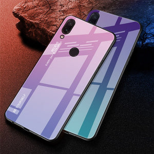 BACK TO COLLEGE      Tempered Glass Phone Case For Xiaomi Mi 8 9 SE 9T 10 Redmi 6A 7A 8A 9A NOTE 6 Pro 7 8 8T 9S Poco X3 NFC Aurora Gradient Cover