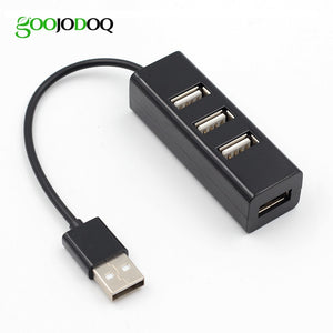 Eaiser Mini 4 Port USB 2.0 Hub USB2.0 Splitter For Laptop PC Computer Laptop Peripherals Accessories Support Data Transfer Rate 480Mbps