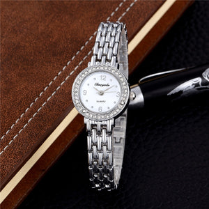 Fashion Silver Stainless Steel Women Bracelet Watches Luxury Woman Rhinestone Watch Casual Ladies Watch Female Clock Reloj Mujer