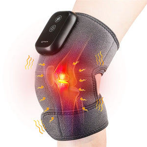 Eaiser Electric Heating Knee Massager Knee Support Brace Shoulder Elbow Knee Pads Vibration Massage Relief Pain For Cramps Arthritis