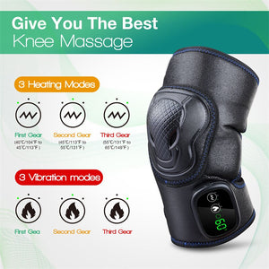Eaiser Heating Knee Pad Electric Vibration Leg Massager Far Infrared Knee Support Brace Winter Home Heaters For Therapy Joint Injury