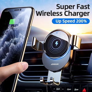 Eaiser 15W Qi Car Phone Holder Wireless Charger Car Mount Intelligent Infrared for Air Vent Mount Car Charger Wireless ForiPhone Xiaomi