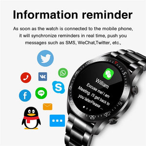 Eaiser New Smart watch Men Full touch Screen Sports Fitness watch IP68 waterproof Bluetooth Suitable For Android ios Smart watch