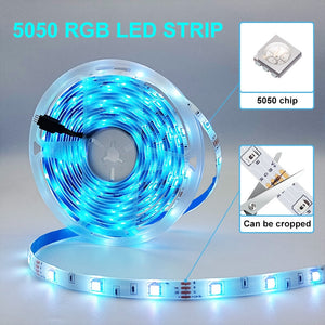 WIFI 5050 2835 LED Strip 5M-30M RGB LED Strip Light Bluetooth Waterproof Lamp Tape Alexa Ribbon Light for TV Backlight Desktop