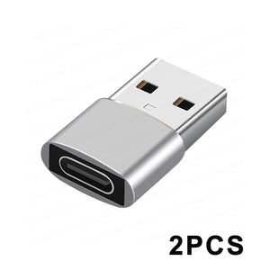 2PCS Charger Adapter For iPhone 13 Pro Max 13Pro 13 USB Type-C Adapter Type C USB-C Converter For iPhone 12 Laptop Type C Cables
