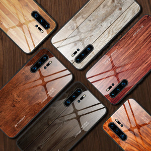 BACK TO COLLEGE     Wood Grain Phone Case For Huawei P20 P30 P40 Mate 30 Pro P Smart   Z Nova 5T Honor 8X 9X 10 Lite 10i 20 Tempered Glass Cover