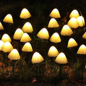 10/20/30LED Mushroom Lights Solar Led Light Outdoor Garden Lamps Waterproof Garden Lights Outdoor Christmas Lights Solar Lamp