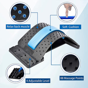 Eaiser Posture Corrector Stretcher Fitness Lumbar Support For Pain Relief Back Stretching Device Multi-Level Adjustable Back Massager