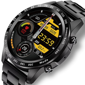 Bluetooth Call Watch Smart Watch Men Full Touch Fitness Tracker Blood Pressure Smart Clock IP68 Waterproof Smart Watch