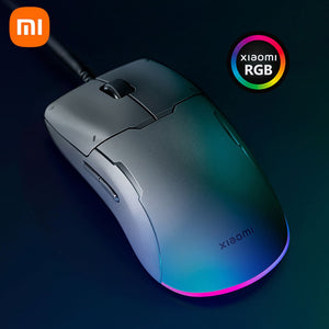 xiaomi game mouse lite with Rgb lighte 220 ips 400 to 6200 dpi Five gears can be adjusted 80 million hits TTC micro move