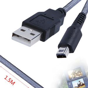 1.5m Game Data Sync Charge Charing USB Power Cable Cord Charger Cables For Nintendo 3DS DSi NDSI lithium battery Gaming Accessor