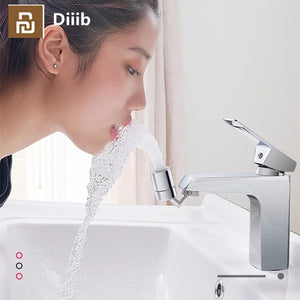 Youpin Diiib Kitchen Faucet Aerator Water Tap Nozzle Bubbler Water Saving Filter 720-Degree Double Function 2-Flow Splash-proof
