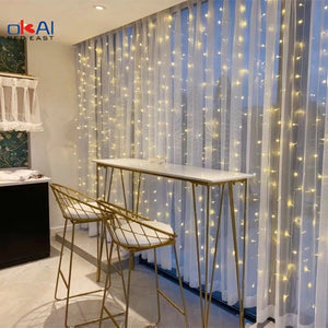 Led Curtain Lights Usb Fairy Lights  Decoration Salon Aesthetic Room Decor For Wedding New Year Holiday Christmas Garden