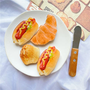 Eaiser  New Cute Cartoon Bread Epoxy Folding Finger Grip Phone Stand Phone Ring For Iphone Samsung Xiaomi Mobile Phone Accessories