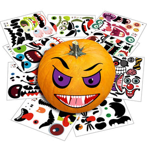 Eaiser Halloween Cartoon Window Static Sticker Door Decor Evil Eyes Vampire Stickers DIY Happy Halloween Party Decor For Home