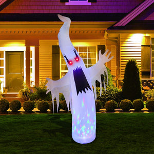 Eaiser 270Cm Halloween Inflatable Outdoor Ghost With Kaleidoscope LED Lights Horror Scary Props Garden Yard Halloween Party Decoration