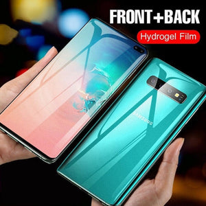 Full Cover Hydrogel Film For Samsung Galaxy S21 S20 FE S22 S9 S10 Plus Screen Protector Note 20 Ultra 8 9 10 Plus S10e Not Glass