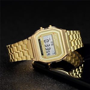 Luxury Women's Rose Gold Silicone Watches Women Fashion LED Digital Clock Casual Ladies Electronic Watch Reloj Mujer