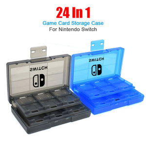 BACK TO COLLEGE    With Logo 24 In 1 Game Cards Case For Nintendo Switch Oled Portable Storage Box NS Lite Protective Cover Hard Shell Accessories