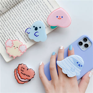 Eaiser Luxury Cell Phone Accessories Drop Glue Holders For Your Cute Mobile Holder Cartoon Phones Smartphone Stand Grip Support