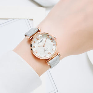 NEW Fashion Watch Women Casual Leather Belt Watches Simple Ladies'  Big Dial Sport Quartz Clock Dress Wristwatches Reloj Mujer