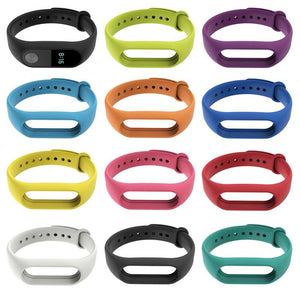 Strap For Xiaomi Mi Band 2 Replacement Silicone Wristband Bracelet Colorful Waterproof Smart Watch Band For Miband 2