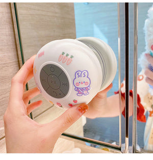 Eaiser Mini Bluetooth Speaker Cute Cartoon Portable Universal Waterproof Wireless Hands-Free Speaker Shower Bathroom Desktop Car Beach