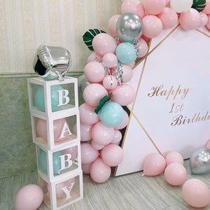DIY Baby Shower Balloons Box Decor Bride To Be Wedding Decoration Mariage Balloon Box Birthday Party Decoration Proposal Props