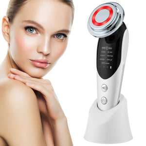 Eaiser 7 In 1 RF EMS Radio Mesotherapy Electroporation Light Therapy Face Lifting Skin Rejuvenation Remover Wrinkle Anti Aging Tool