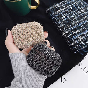 Luxury Crystal Earphone Case For Apple AirPods Pro 3 Protective Case Glitter For Airpods AirPod Bling Hard Shell Headphone Cover