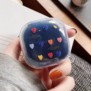 Cute Transparent Cover For Samsung Galaxy Buds Live Buds2 Floral Heart Astronaut Protective Earphone Case For Galaxy Buds Pro