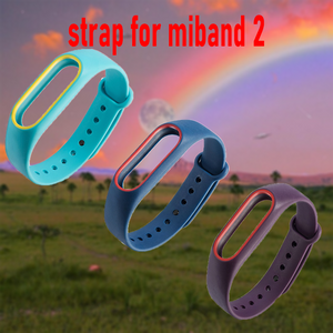 Strap For Xiaomi Mi Band 2 Replacement Silicone Wristband Bracelet Colorful Waterproof Smart Watch Band For Miband 2