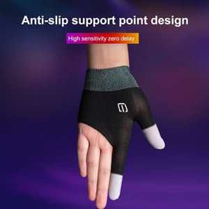 2pcs Finger Cover For PUBG Mobile Game LOLM Anti-slip Nylon Sensitive Touch Screen Breathable Fingertip Gloves For Mobile Gaming