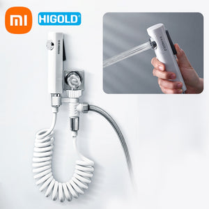 xiaomi higold Handheld bidet sprayer set for toilet Stainless Steel Hand faucet gun for Bathroom hand shower head self cleaning