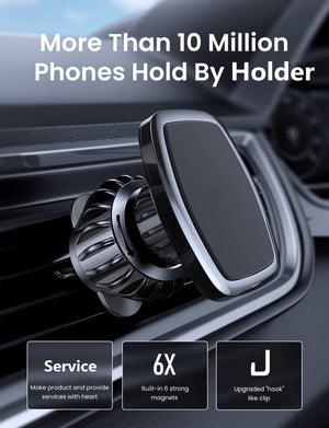 Magnetic Car Phone Holder For Phones Universal Car Air Vent  Holder For iPhone 12 Cell Mobile Phone Mount For Samsung Xiaomi