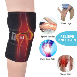 Eaiser Electric Heating Knee Massager Far Infrared Joint Physiotherapy Elbow Knee Brace Support Pads Vibration Massage Pain Relief