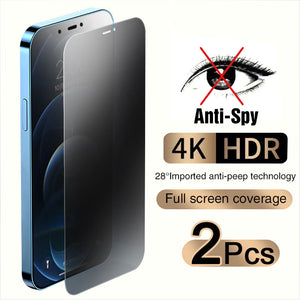 Full Cover Anti-Spy Screen Protector For iPhone 11 12 13 PRO MAX Privacy Glass For iPhone SE 3 7 8 Plus XS Max XR Tempered Glass