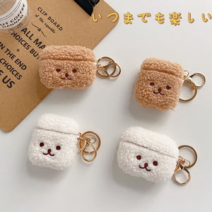 Cute Fluffy Plush Bear Earphone Case For Apple Airpods 2 3 Pro 1 Cover Lovely Headphones Cases For Air pods Charging Box funda