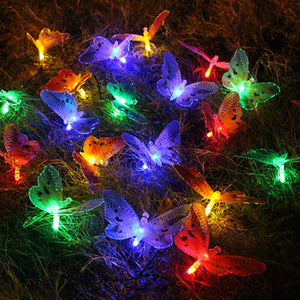 Fairy Lights Butterfly/Dragonfly Led Lights Garland Lights Solar Led Light Outdoor Garden Decor Christmas Light Christmas Decor