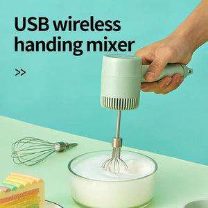 Eaiser - 2023 New Wireless Portable Electric Food Mixer Hand Blender 3 Speeds High Power Dough Blender Egg Beater Hand Mixer