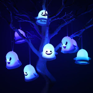 Eaiser Halloween LED Cute Ghost Colorful Flashing Night Light Trick Or Treat Halloween Party Home Decoration Ornament Kids Gift