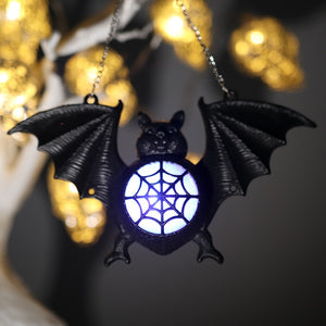Eaiser Halloween Decorations Luminous Bat Light Halloween Charms Outdoor Props Scary Party Kids Favors Ornaments Scary Decos Props