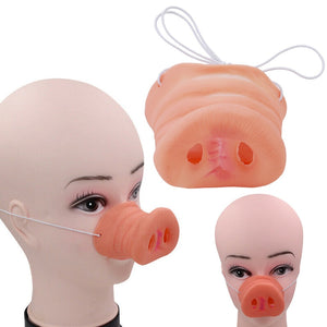Eaiser   Halloween Funny Accessory Pig Fake Nose Simulation Latex Pig Nose Fancy Costume Party Dress Up Prop Spoof Simulation Props