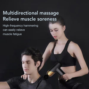 Eaiser LCD Display Massage Gun Portable Percussion Massager For Neck Body Deep Tissue Muscle Relaxation Pain Relief Fitness