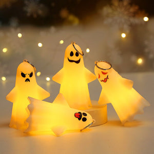 Eaiser Halloween Decorations Children's Scary Party Portable Cute Trick-Or-Treat Ghost Lantern Pumpkin Witch Ghost Decorative Hallow