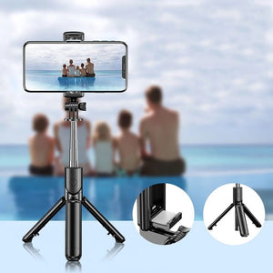 NEW Wireless Selfie Stick Bluetooth Mini Tripod Extendable Monopod With Remote shutter For IOS Android Smart phone Camera