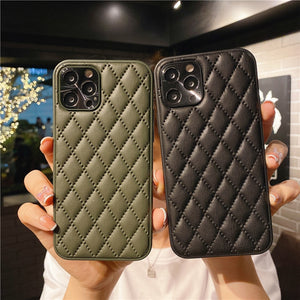 BACK TO COLLEGE   Luxury Diamond PU Leather Phone Case For iPhone 14 13 12 11 Pro Max X XS XR 7 8 Plus SE Fashion Camera Protection Soft Cover