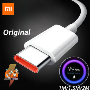 Xiaomi Original Type C Cable Charger Turbo Fast Charge Mi 12 11 9 Poco X3 Pro NFC F3 M3 Redmi Note 10 K40 Black Shark Usb TipoC